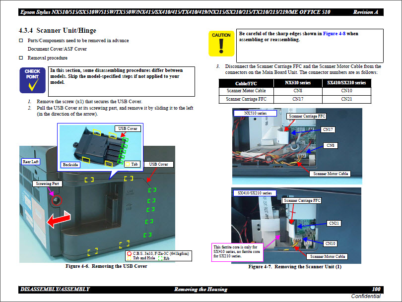 Epson NX510_SX410_TX210 Service Manual-6